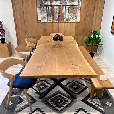 PLANKEBORD | EGETRÆ | 230CM X 96-102CM ca.