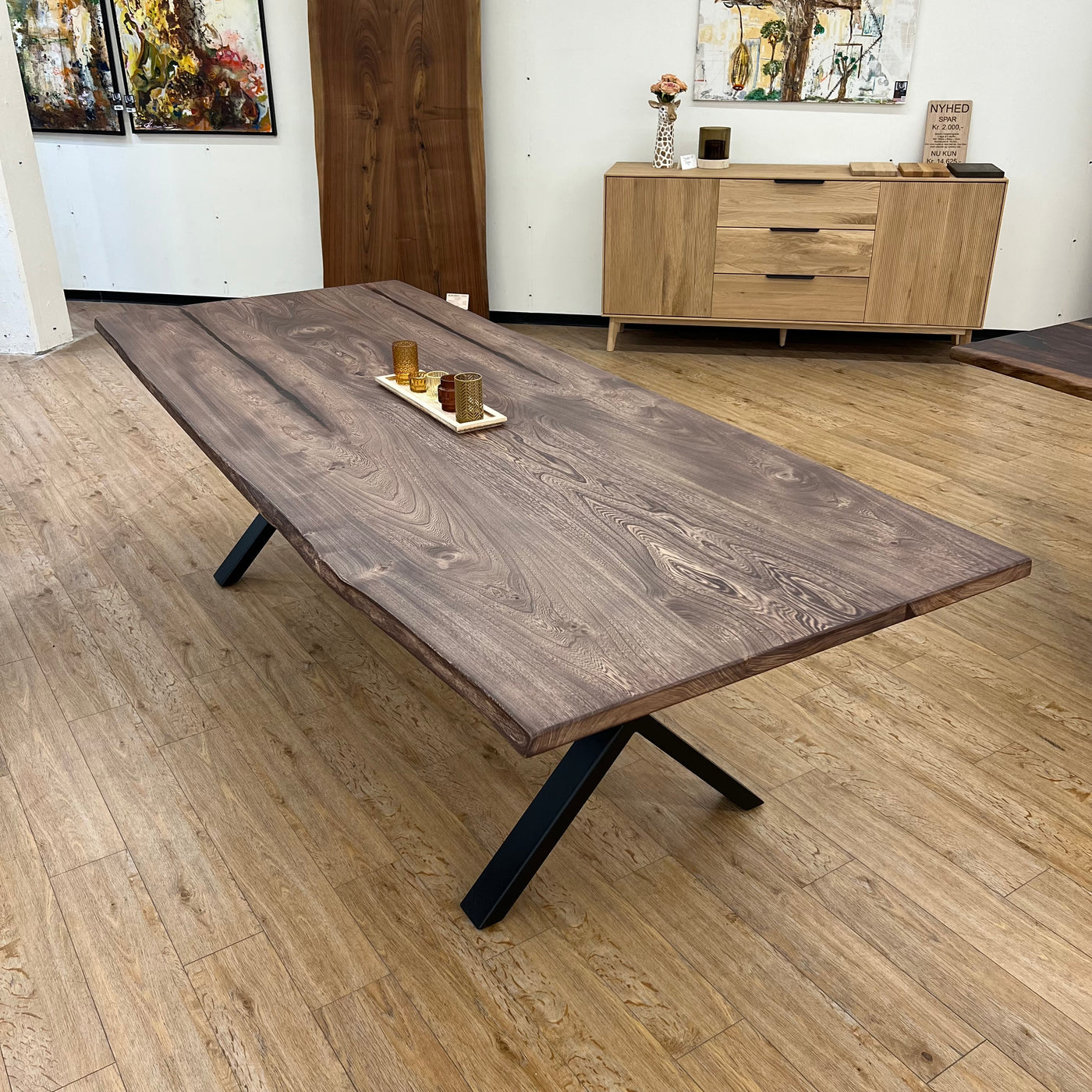 PLANKEBORD | ELMETRÆ | 250CM X CA. 100CM