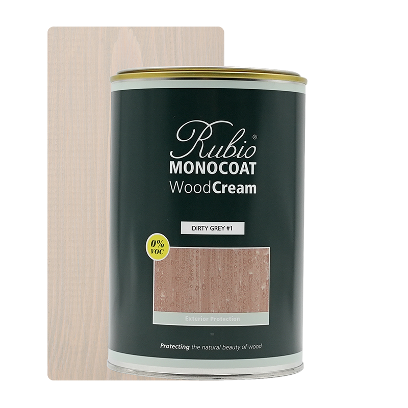 Woodcream Dirty Grey, overfladebhandler 1 liter 