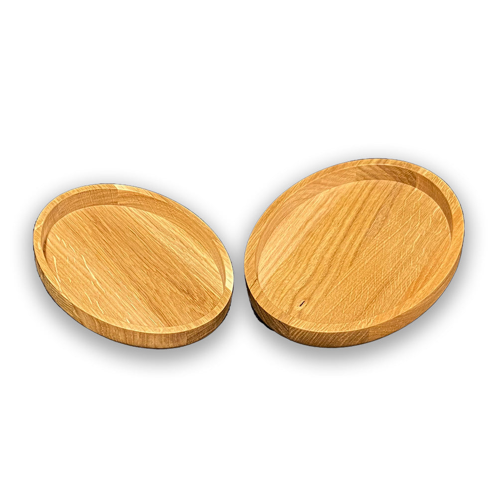 Ovalskål sæt | Egetræ | Lille og stor skål