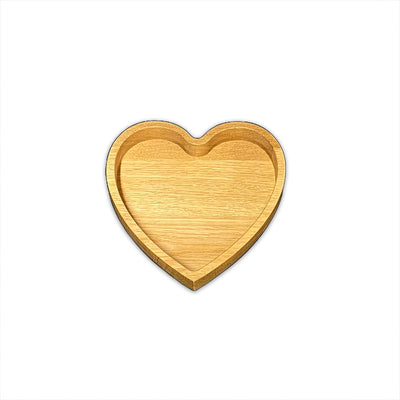 Hjerteskål lille | Egetræ | 15x15cm