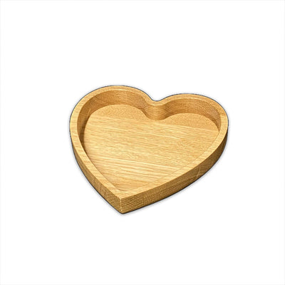 Hjerteskål lille | Egetræ | 15x15cm